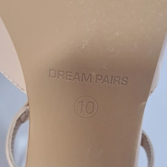 Dream Pairs Beige Pointed Slingback Flats - Picture 7 of 12